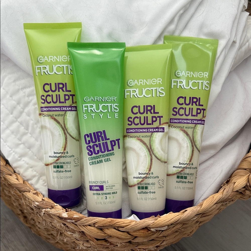 Garnier Fructis Curl Sculpt Conditioning Cream Gel (Set of 4)